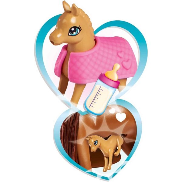 Simba Evi Love Horse Veterinary Clinic mit Puppen und Zubehör für Kinder
