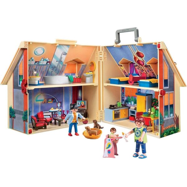Playmobil Casa delle Bambole Trasportabile 5167 - Gioco per Bambini 4+ Anni