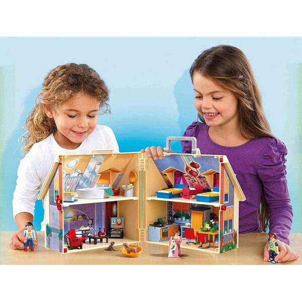 Playmobil Casa delle Bambole Trasportabile 5167 - Gioco per Bambini 4+ Anni