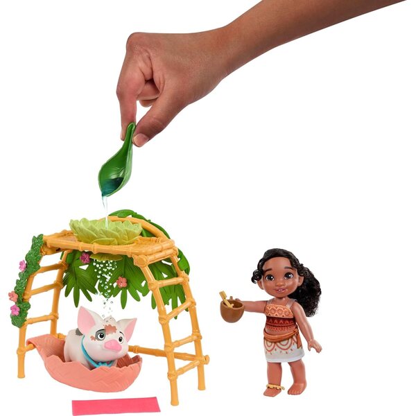 Mattel Disney Moana 2 Simea & Pua: Badespiel mit Puppen und mehr als 10 Zubehörteilen