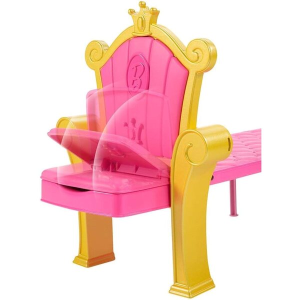 Barbie Castello Arcobaleno con 15 Accessori e Cane Honey Incluso - Valigetta Giocattolo