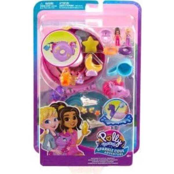 Polly Pocket Licorne Piscine Rodelset mit 12 Wasserspielzubehörteilen für Kinder