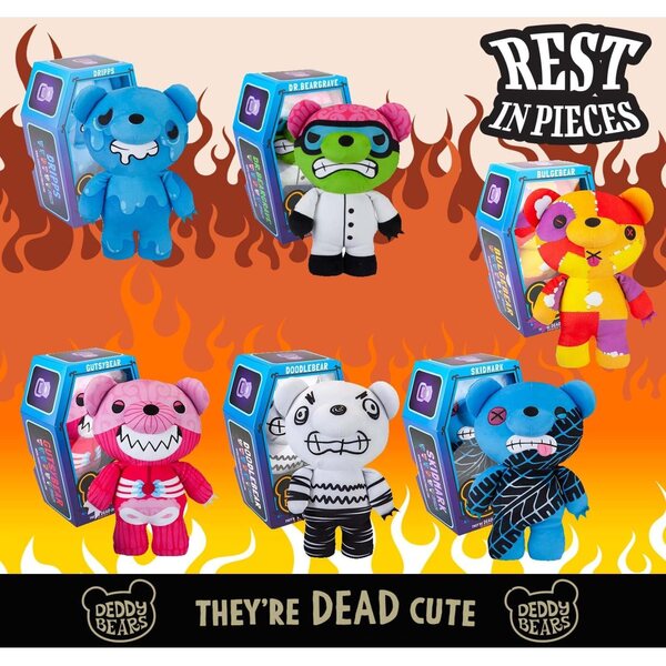 Deddybears Serie 3 – 30 cm großer Bär mit Sarg und einzigartiger Sterbeurkunde