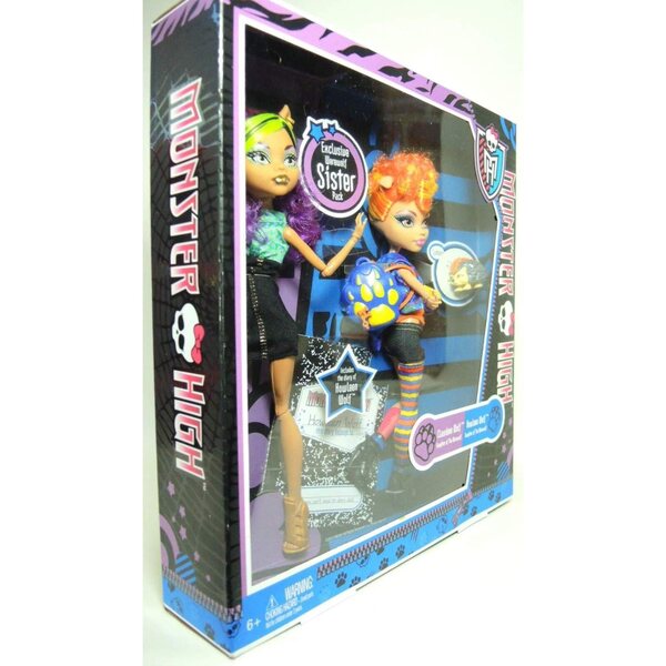 Monster High Esclusive 2-Pack Sorelle Licantrope: Clawdeen & Howleen Wolf