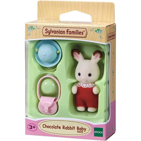 Sylvanian Families Die Schokoladenhasenbabys mit Mütze und Rucksack