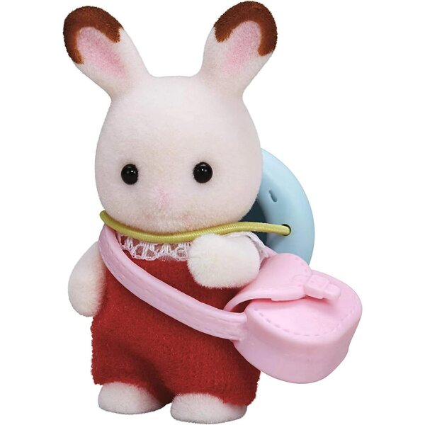 Sylvanian Families Die Schokoladenhasenbabys mit Mütze und Rucksack