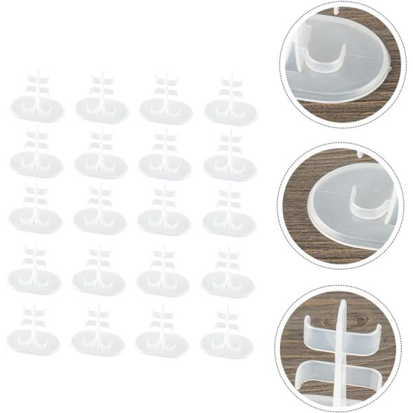 Set 20 Supporti Multicolore per Bambole in Plastica - Accessori Per Esposizione Bambole
