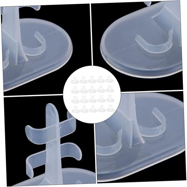 Set 20 Supporti Multicolore per Bambole in Plastica - Accessori Per Esposizione Bambole