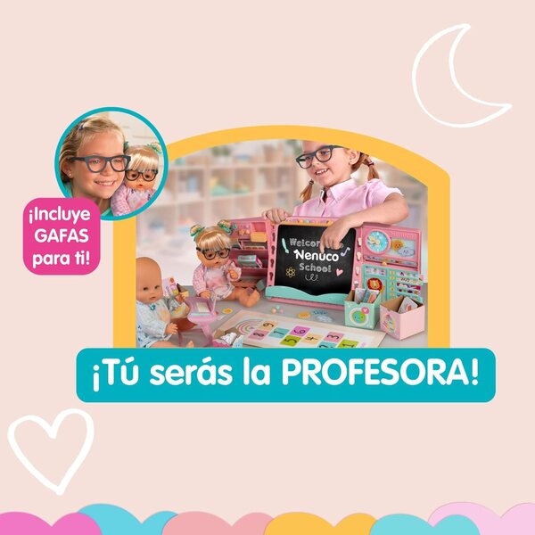 Nenuco Super Cole: Interaktives Schulset mit 2 Puppen und über 17 detaillierten Accessoires