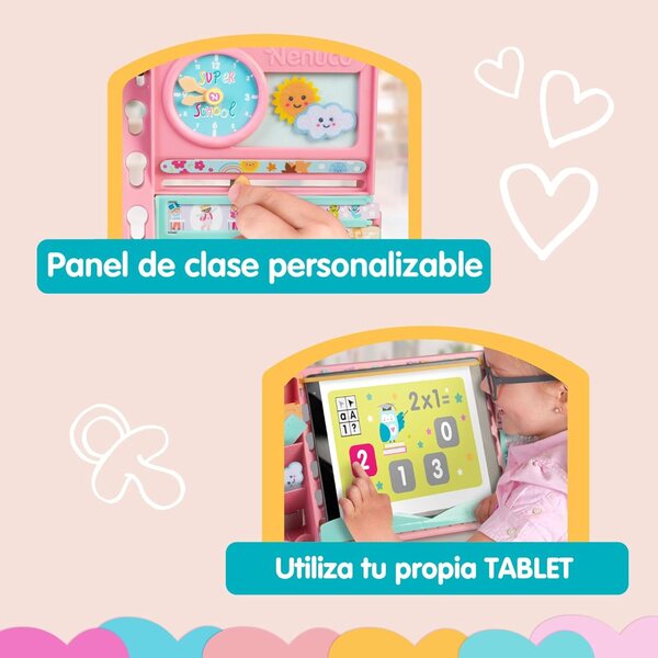 Nenuco Super Cole: Interaktives Schulset mit 2 Puppen und über 17 detaillierten Accessoires