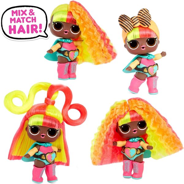 LOL Surprise #Hairvibes: Set aus 2 Puppen mit 15 Überraschungen und austauschbarer Perücke