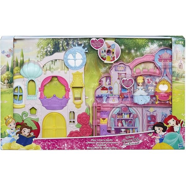 Disney Princess Mini-Prinzessinnenschloss mit Cinderella-Minipuppe 8 cm