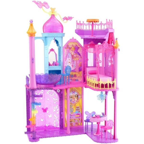 Grande castello della principessa Barbie Mattel con mobili e accessori del film