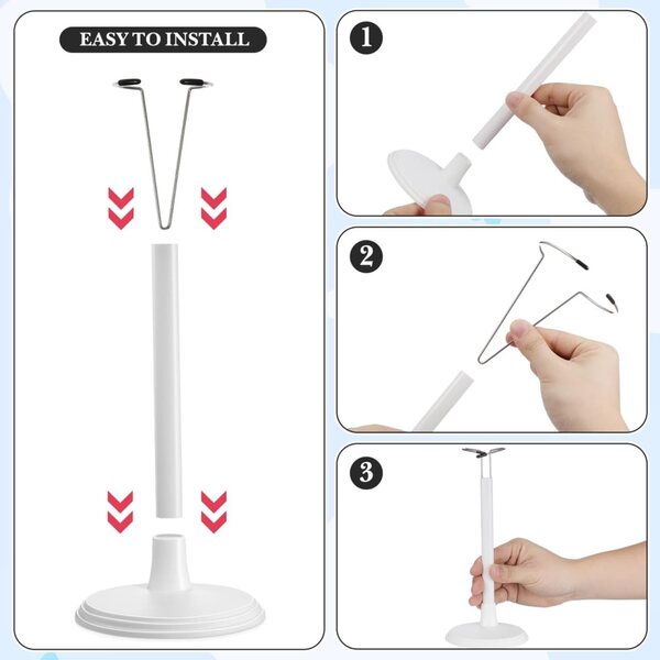 TOYANDONA Set 4 supporti regolabili per bambole da 25,4 a 40,6 cm - bianco