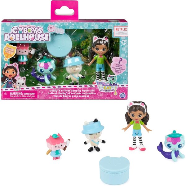 Gabby's Dollhouse Campfire Geschenkbox mit 4 Figuren und geheimnisvollem Zubehör