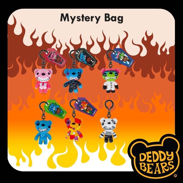 Deddy Bears S3 Blind Bag: Peluche 10 cm con Clip, 6 Personaggi da Collezionare