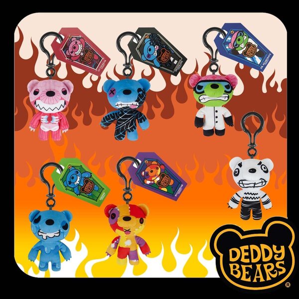 Deddy Bears S3 Blind Bag: Peluche 10 cm con Clip, 6 Personaggi da Collezionare
