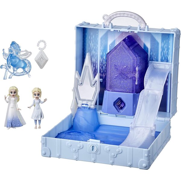 Disney Frozen 2 Ahtohallan Pop-Up-Spielset mit 2 Elsa- und Water-Nokk-Puppen