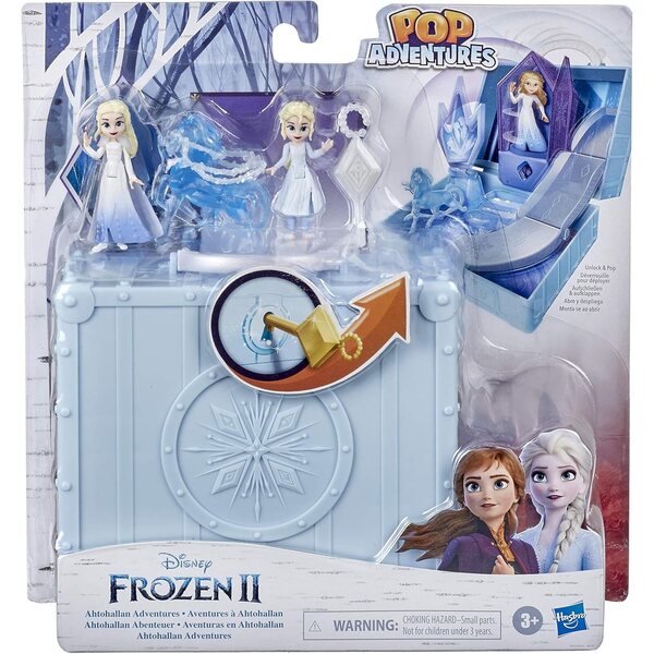 Disney Frozen 2 Ahtohallan Pop-Up-Spielset mit 2 Elsa- und Water-Nokk-Puppen