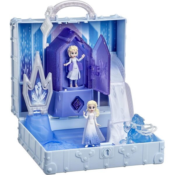 Disney Frozen 2 Ahtohallan Pop-Up-Spielset mit 2 Elsa- und Water-Nokk-Puppen