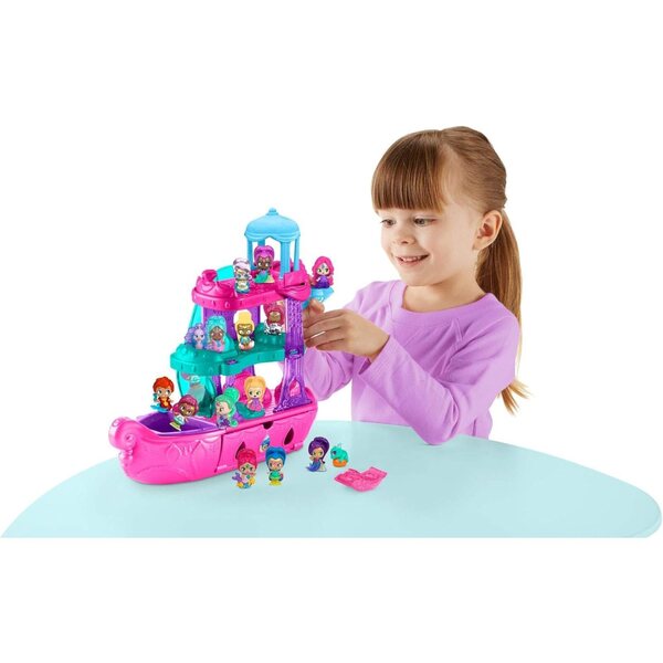 Shimmer & Shine Magical Yacht mit Teenie Genie Imma und Zubehör für kreative Spiele