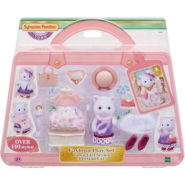 Sylvanian Families Valisette de Mode con Figurina Grande Sorella Gatto Persiano e Accessori
