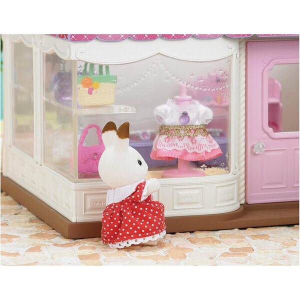 Sylvanian Families Set Dressing con Figurina Bambina Lapin Chocolat e 3 Vestiti Colorati
