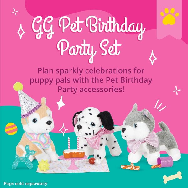 Ensemble Festa Compleanno per Cuccioli Glitter Girls 38 pezzi - Accessori Completi