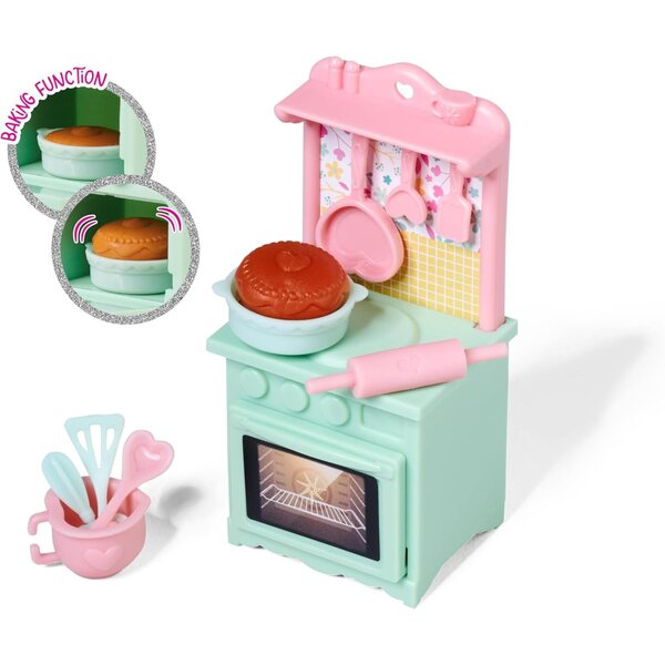 Simba Evi Love Cuisine – Minipuppen 12 cm mit Zubehör zum Zubereiten von Kuchen