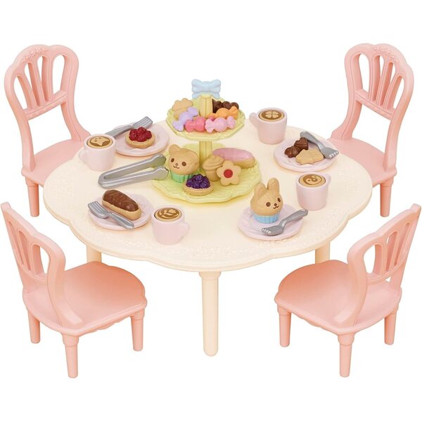 Sylvanian Families 35-teiliges Snack-Tischset für Kinder ab 3 Jahren