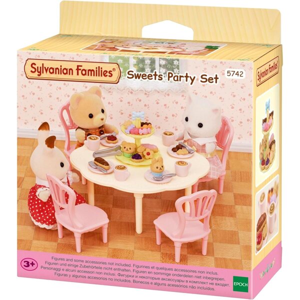 Sylvanian Families 35-teiliges Snack-Tischset für Kinder ab 3 Jahren