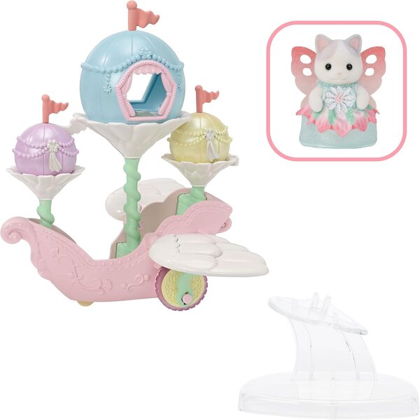 Sylvanian Families Bateau Floral mit Figur Baby Katze Milchfee Kostüm 3+