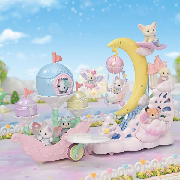 Sylvanian Families Bateau Floral mit Figur Baby Katze Milchfee Kostüm 3+