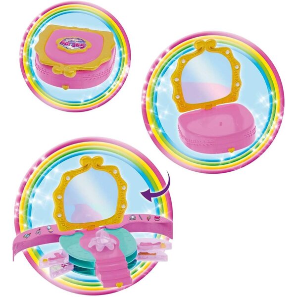 Galupy Mermaid Salon de beauté mit Licorne-Meerjungfrau-Figur und einzigartigen Accessoires