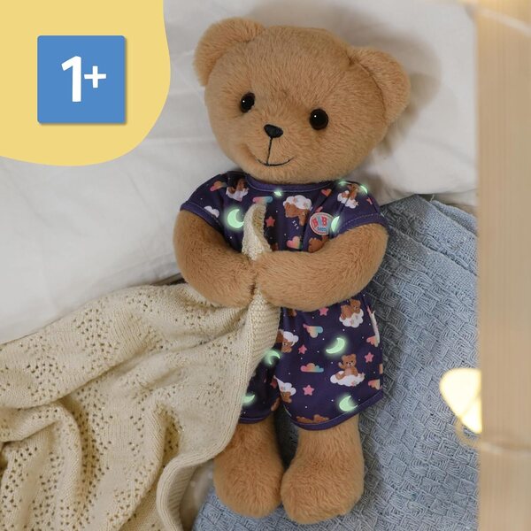 BABY born Teddybär mit Pyjama, der im Dunkeln leuchtet, geeignet für 43 cm große Puppen