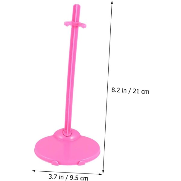 Support universale per bambole ERINGOGO, 20 pezzi trasparenti e rosa, clip di plastica