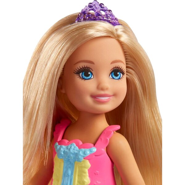 Barbie Chelsea Dreamtopia mit 3 Märchenkostümen: Meerjungfrau, Fee und Prinzessin
