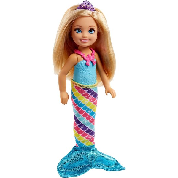 Barbie Chelsea Dreamtopia mit 3 Märchenkostümen: Meerjungfrau, Fee und Prinzessin