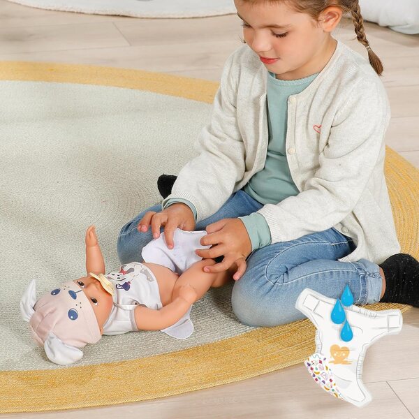 BABY born Lukas 36 cm mit 7 Funktionen, ohne Batterien, ideal für Kinder ab 1 Jahr