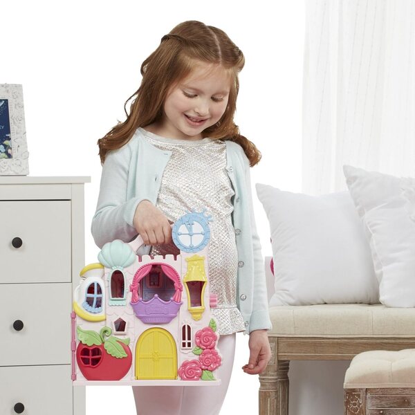 Disney Princess Castle mit Aschenputtel-Puppe und Zubehör – tragbares Spielset