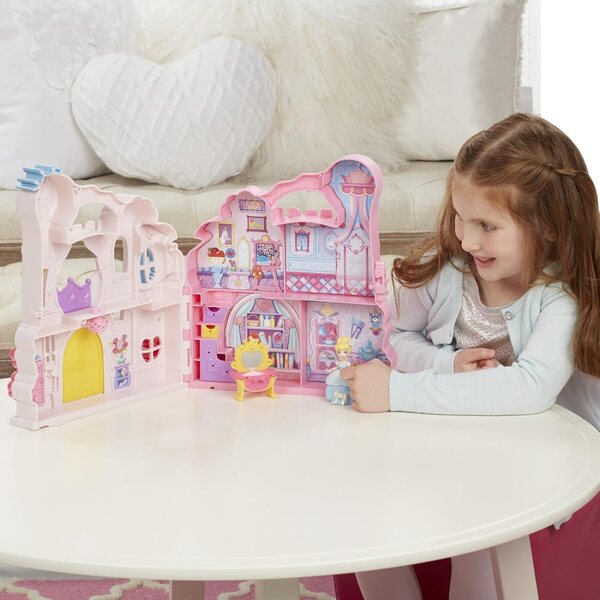 Disney Princess Castle mit Aschenputtel-Puppe und Zubehör – tragbares Spielset