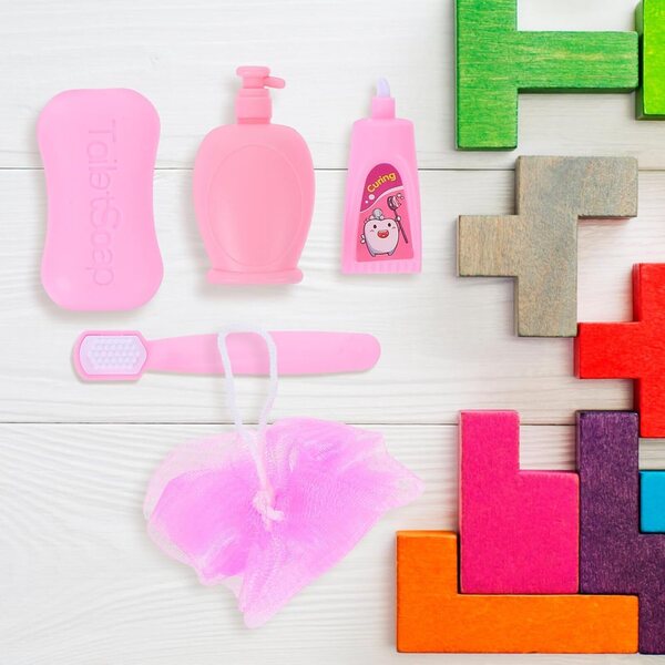 NOLITOY Set 2 Accessori Bagno per Bambole 45 cm, Kit Miniature Realistiche