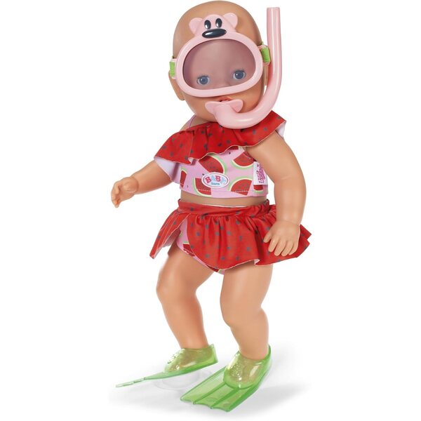 BABY born Tauchset mit Bikini, Maske und Flossen für 43 cm Puppen