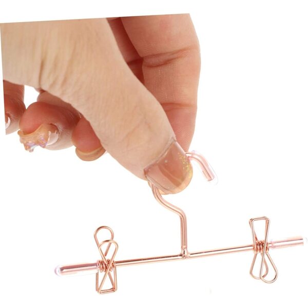 Set 24 Mini Cintre Oro in Ferro per Vestiti di Bambole - Amosfun