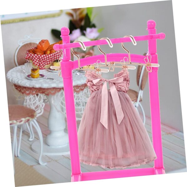 Set 24 Mini Cintre Oro in Ferro per Vestiti di Bambole - Amosfun