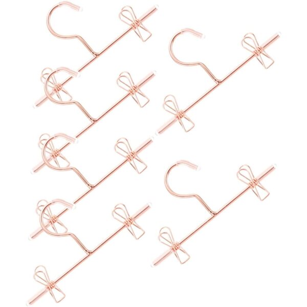 Set 24 Mini Cintre Oro in Ferro per Vestiti di Bambole - Amosfun