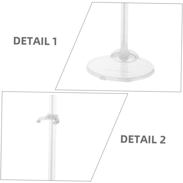 Beaupretty Set 34 Supporti Trasparenti in Plastica per Esposizione e Conservazione Bambole