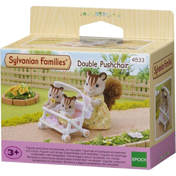 SYLVANIAN FAMILIES Monospace 7 Sitze mit Poussette Double – Kreatives Spiel und Zubehör