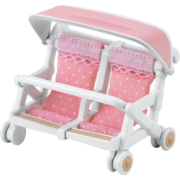 SYLVANIAN FAMILIES Monospace 7 Sitze mit Poussette Double – Kreatives Spiel und Zubehör