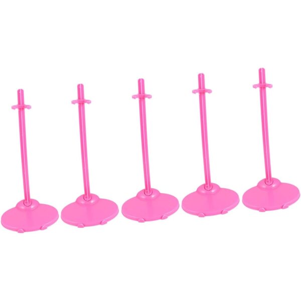Beaupretty 20 supporti bambole trasparenti e rosa stabili e sicuri per giocattoli